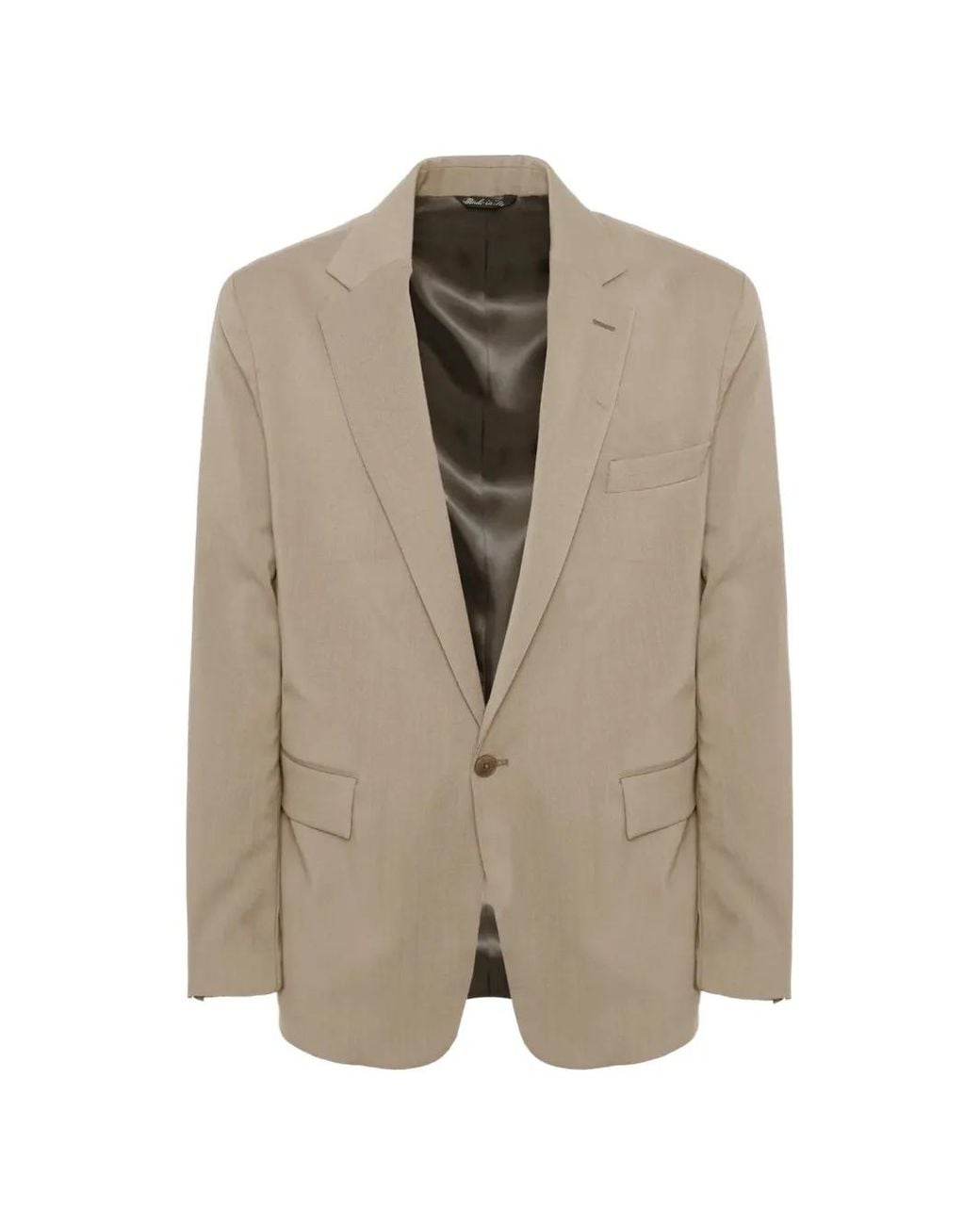 Costumein Natural Joel One-And-A-Half-Breasted Jacket for men