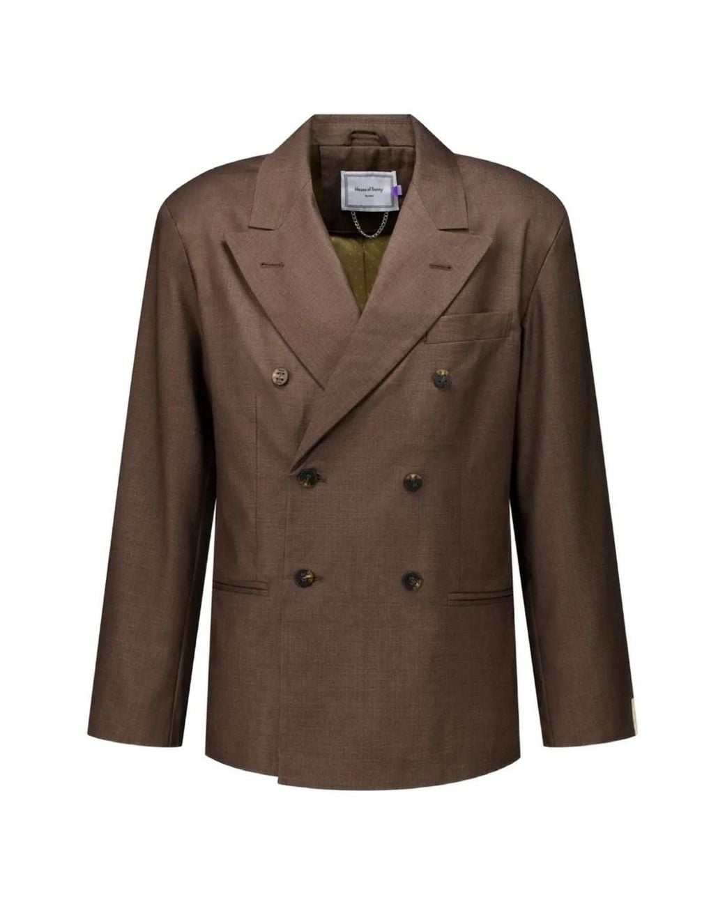 House Of Sunny Brown Blazer À Boutonnière Croisée for men