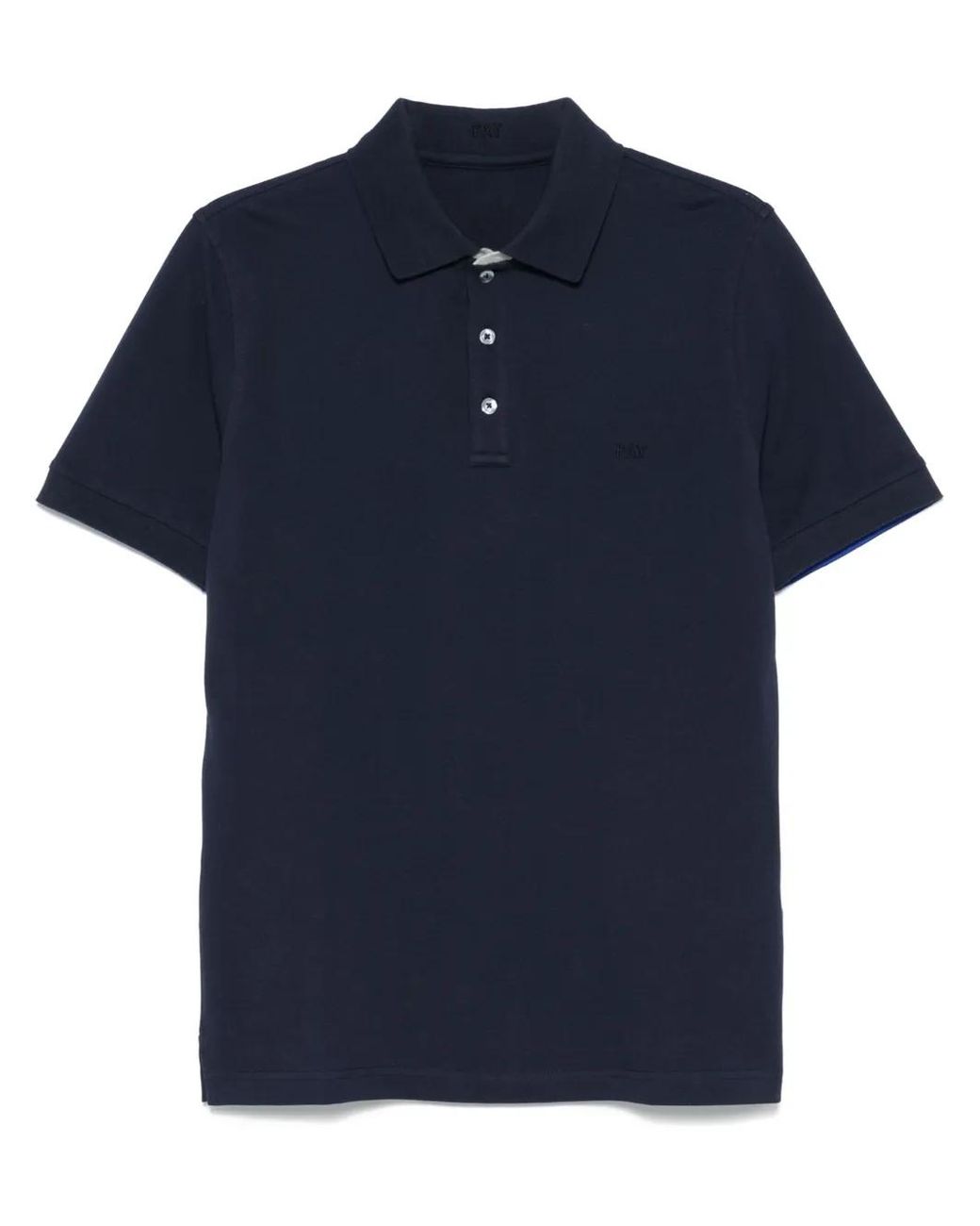 Fay Blue Piqué Polo Shirt for men