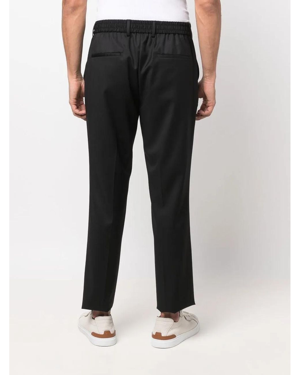 Boss Black Drawstring Tailored Trousers for men