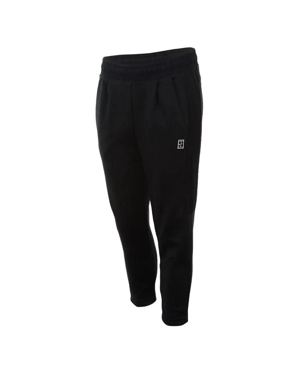 Nike Black Court Logo-Patch Track Pants for men