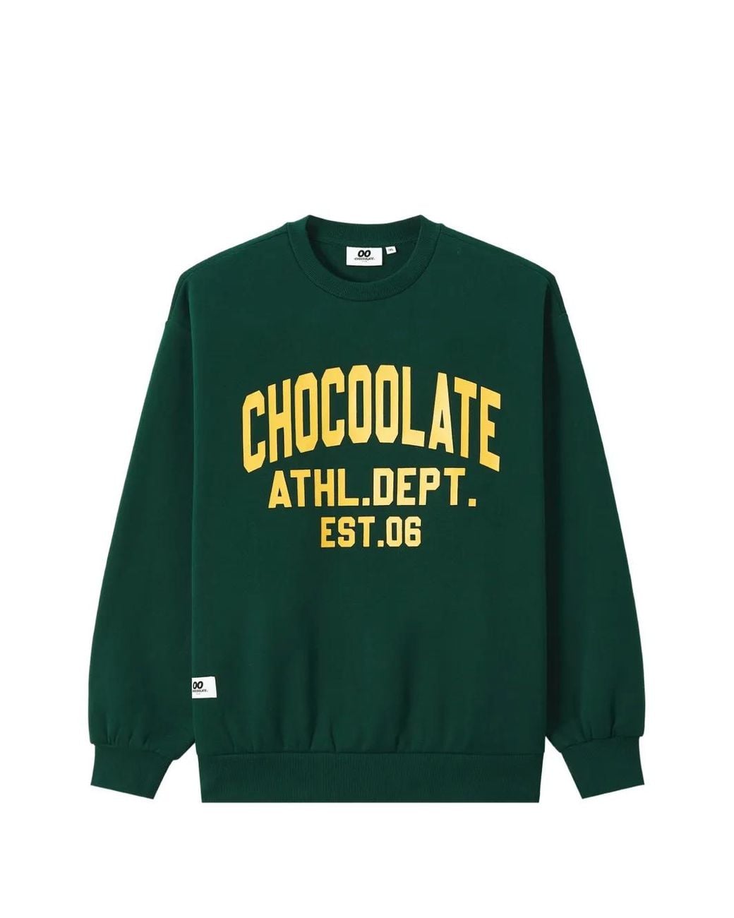Chocoolate Green Logo-Print Sweatshirt for men