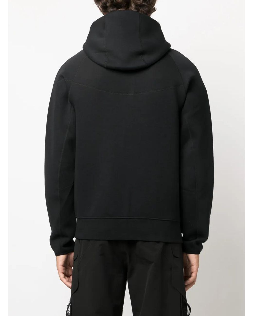 Nike Black Tech Fleece Zip-Up Hoodie for men