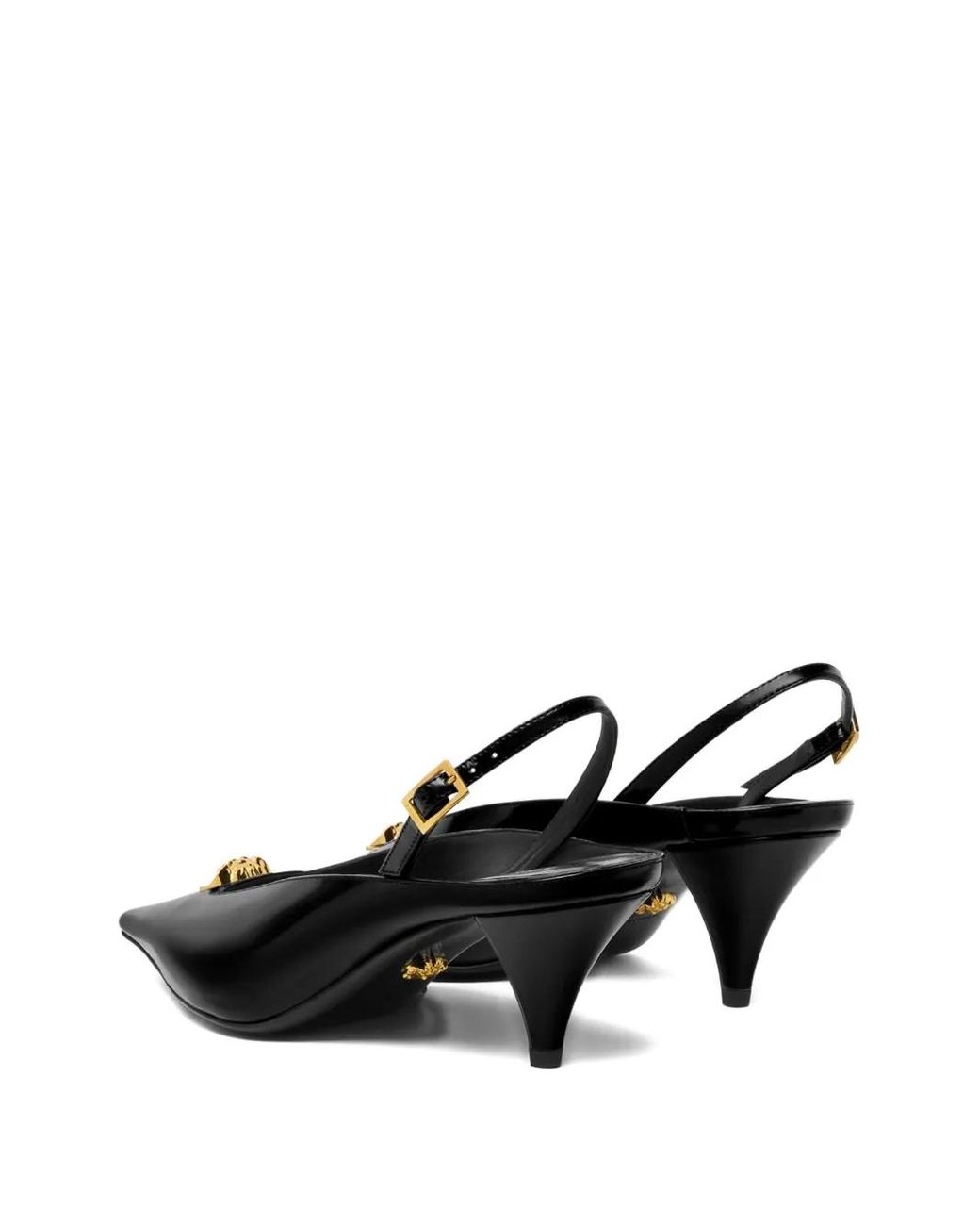 La Medusa Slingbacks En Cuir 55 Mm Versace en coloris Black