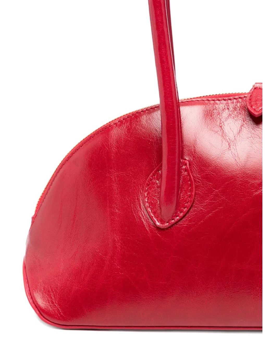 Liffner Red Dome Zipped Shoulder Bag