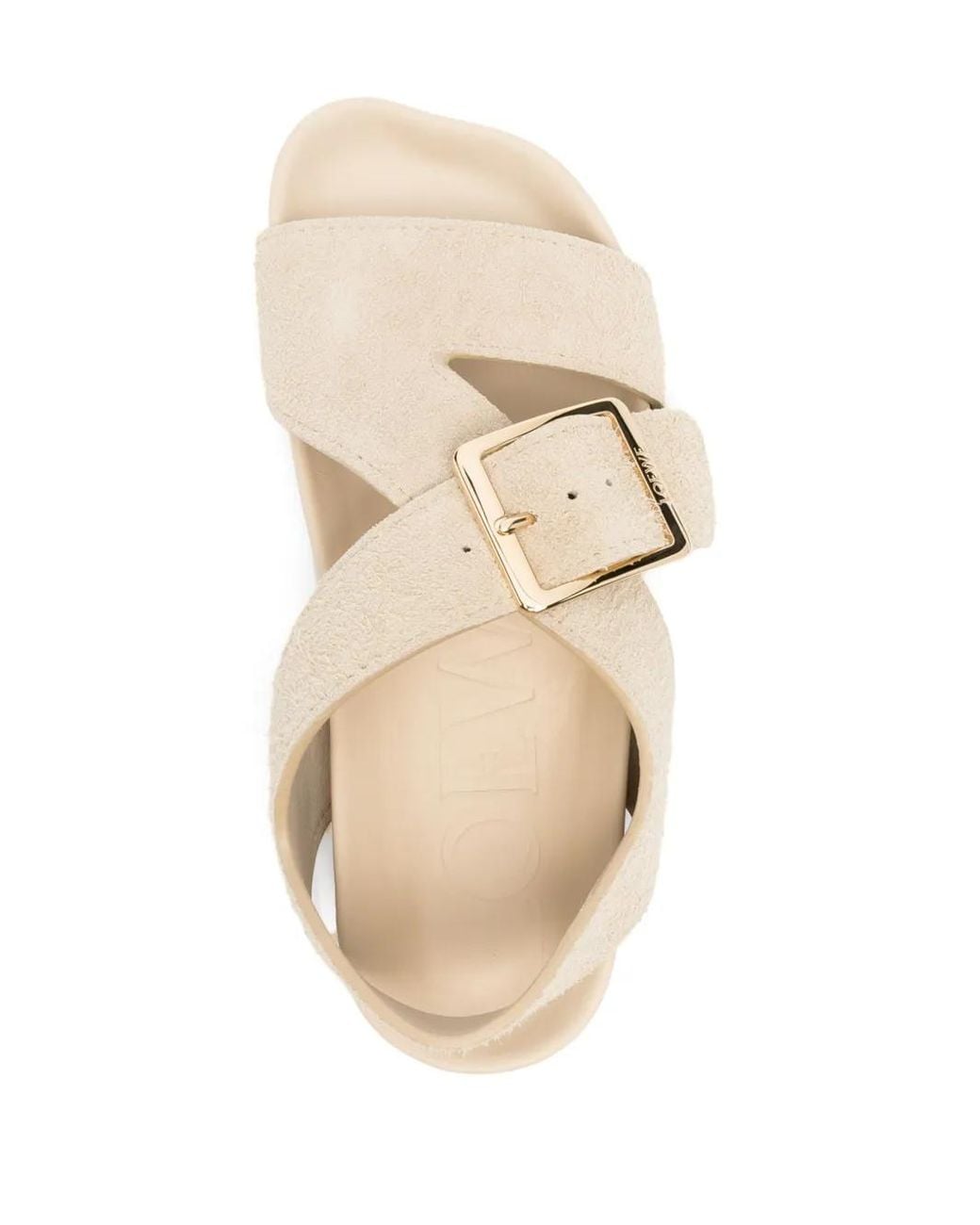 Loewe Natural Ease Suede Sandals