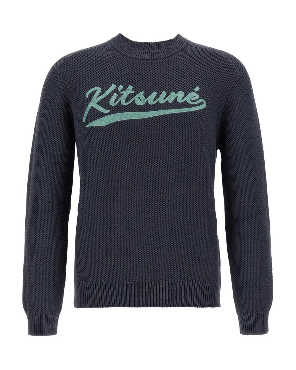 Maison Kitsuné Blue Varsity Jumper for men
