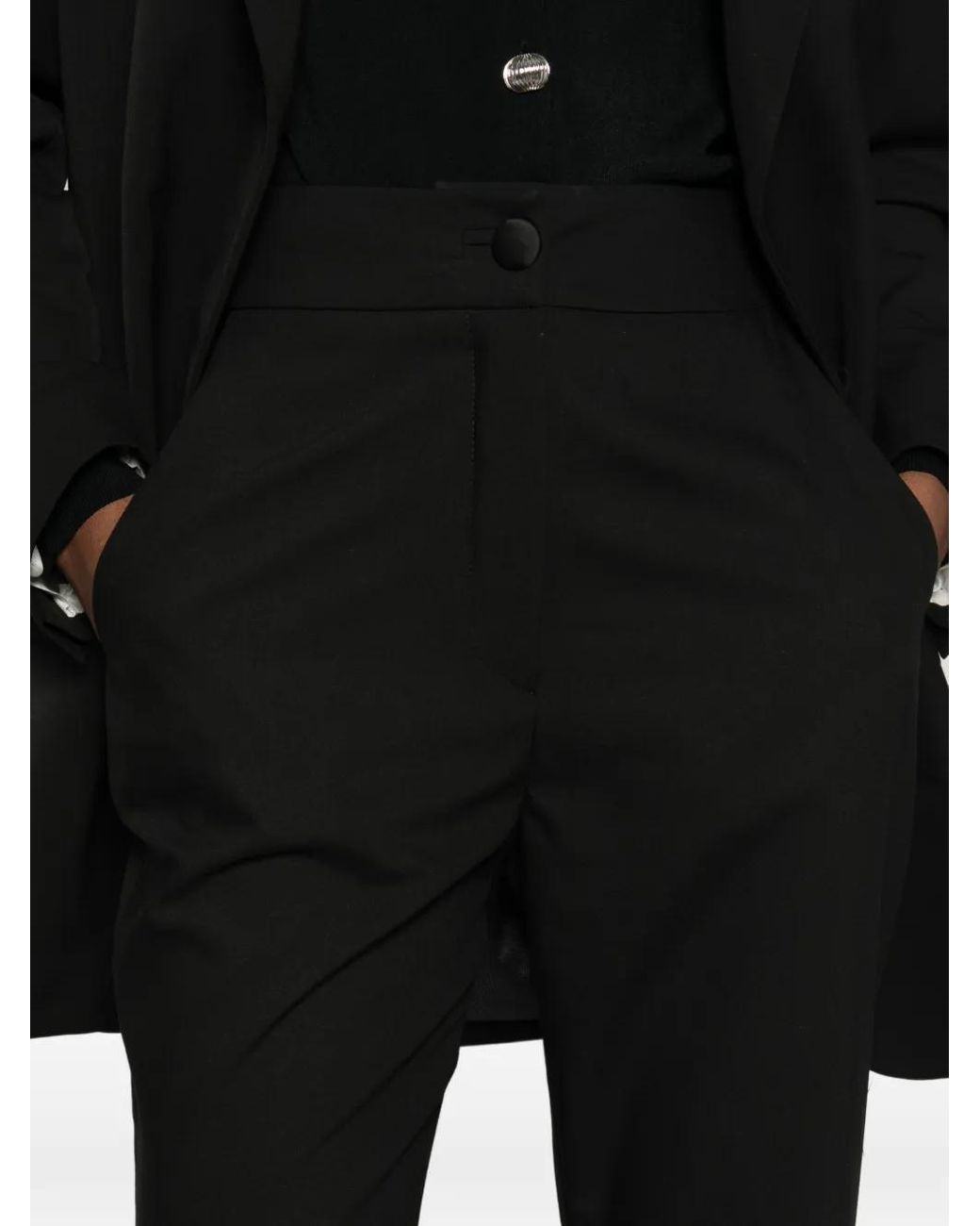 MITILIANE COUTURE Black Flared Trousers