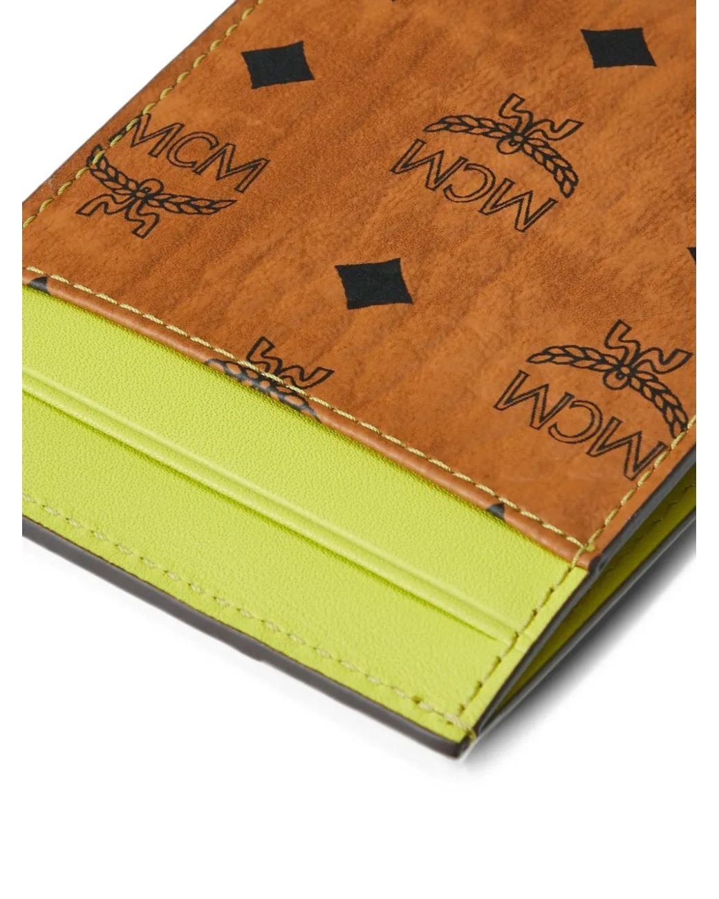MCM Yellow Aren Visetos Cardholder