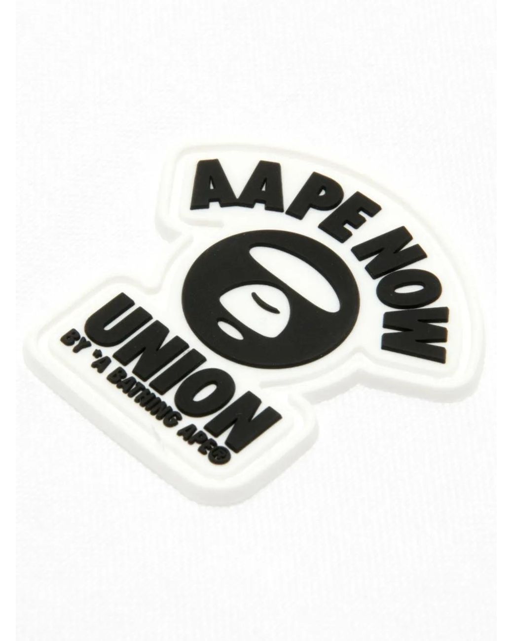 Aape By A Bathing Ape White Logo-Patch Short-Sleeve Shirt for men