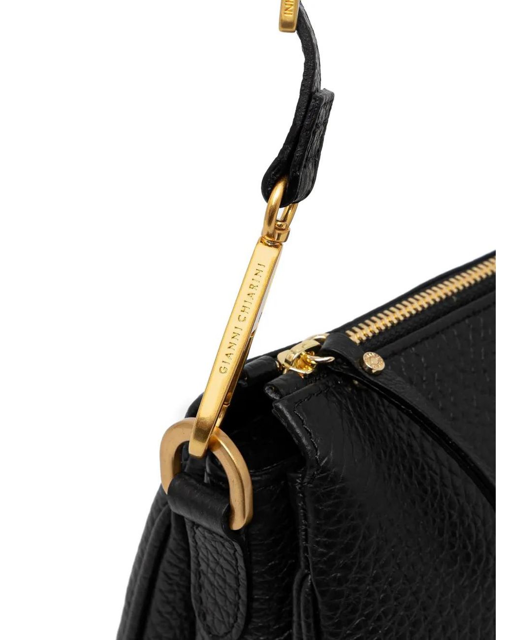 Gianni Chiarini Black Zip Crossbody Bag