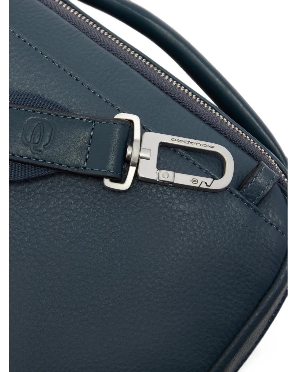 Piquadro Blue Buckle-Detail Tote Bag for men
