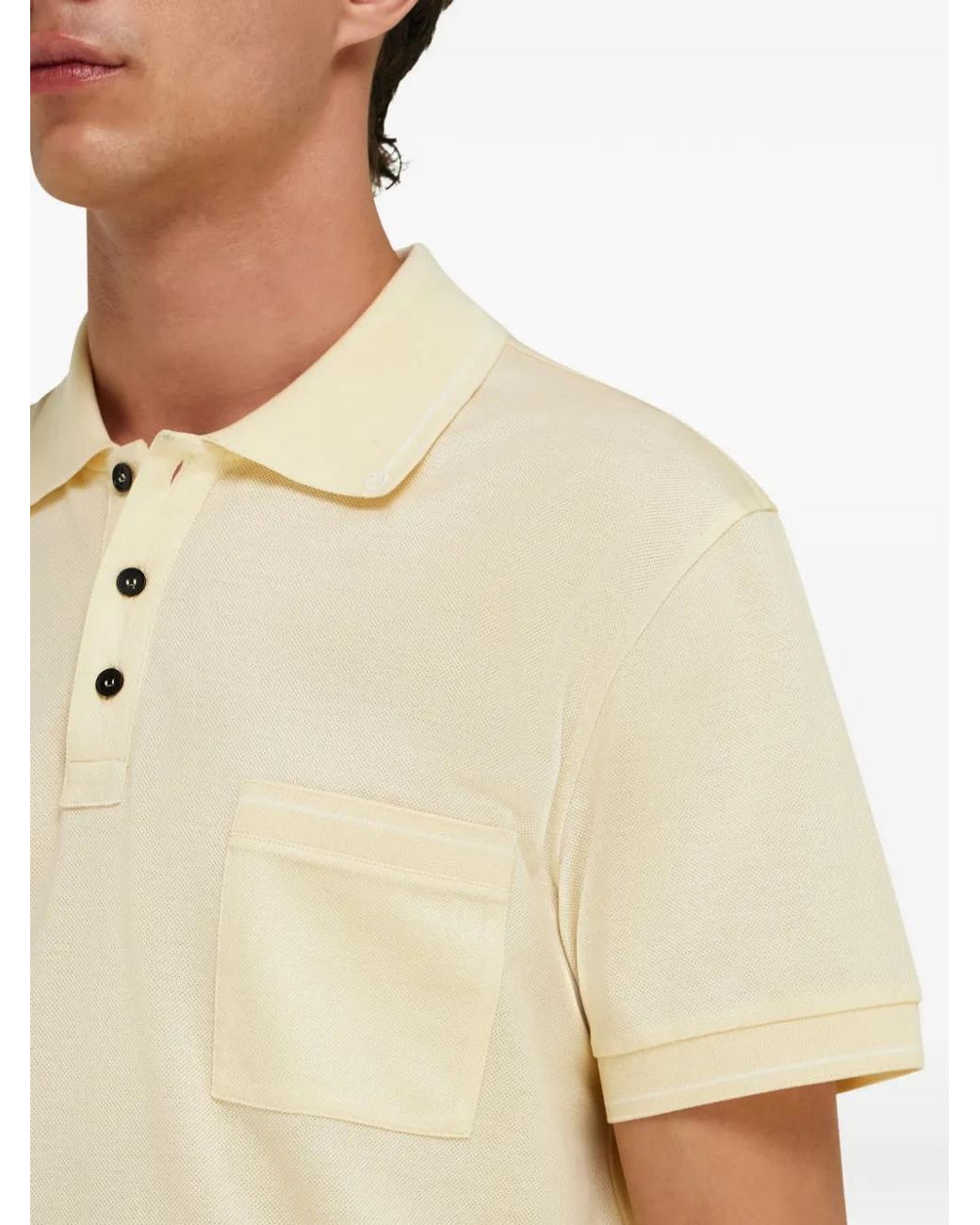 Ferragamo Natural Gancini Polo Shirt for men