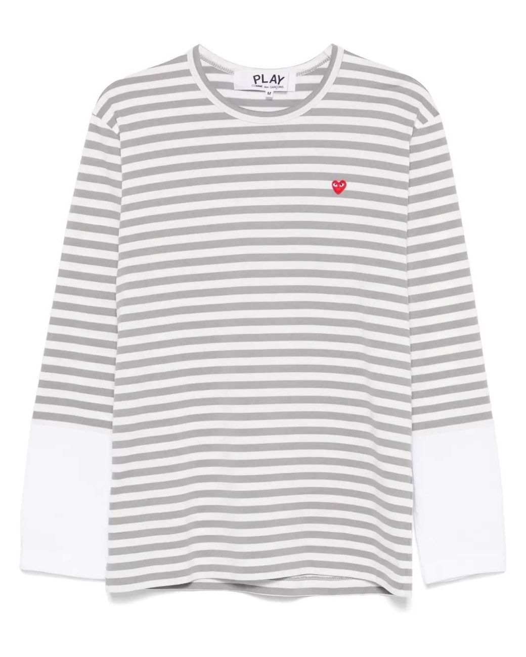 COMME DES GARÇONS PLAY White Mini Heart-Patch T-Shirt