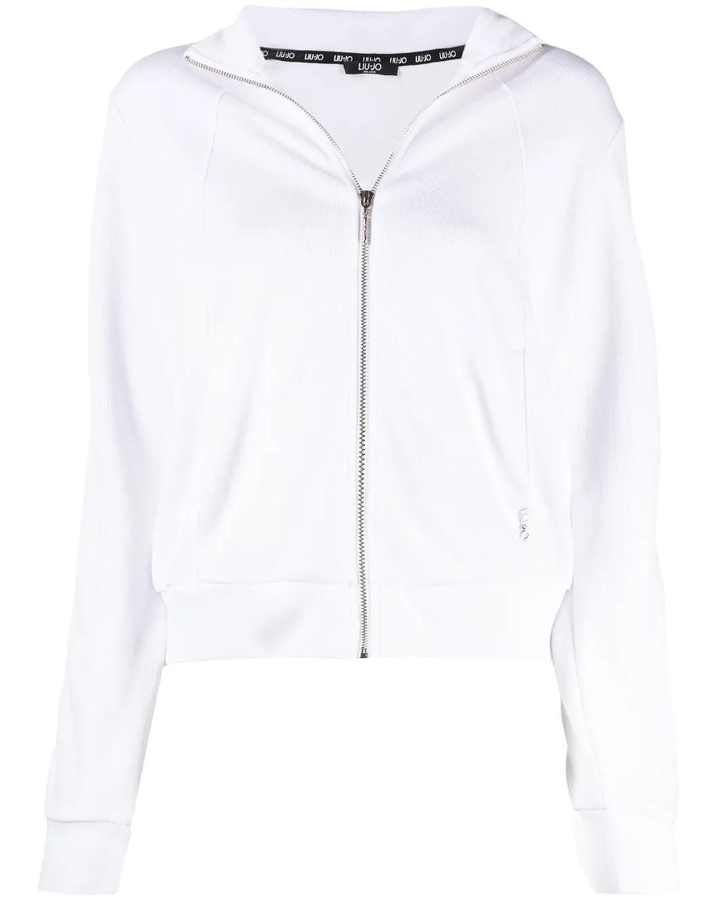 Liu Jo Blue Side-Stripe Track Jacket