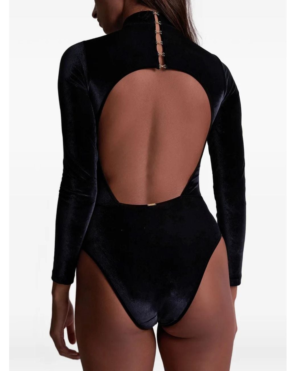 Aubade Blue Open-Back Bodysuit