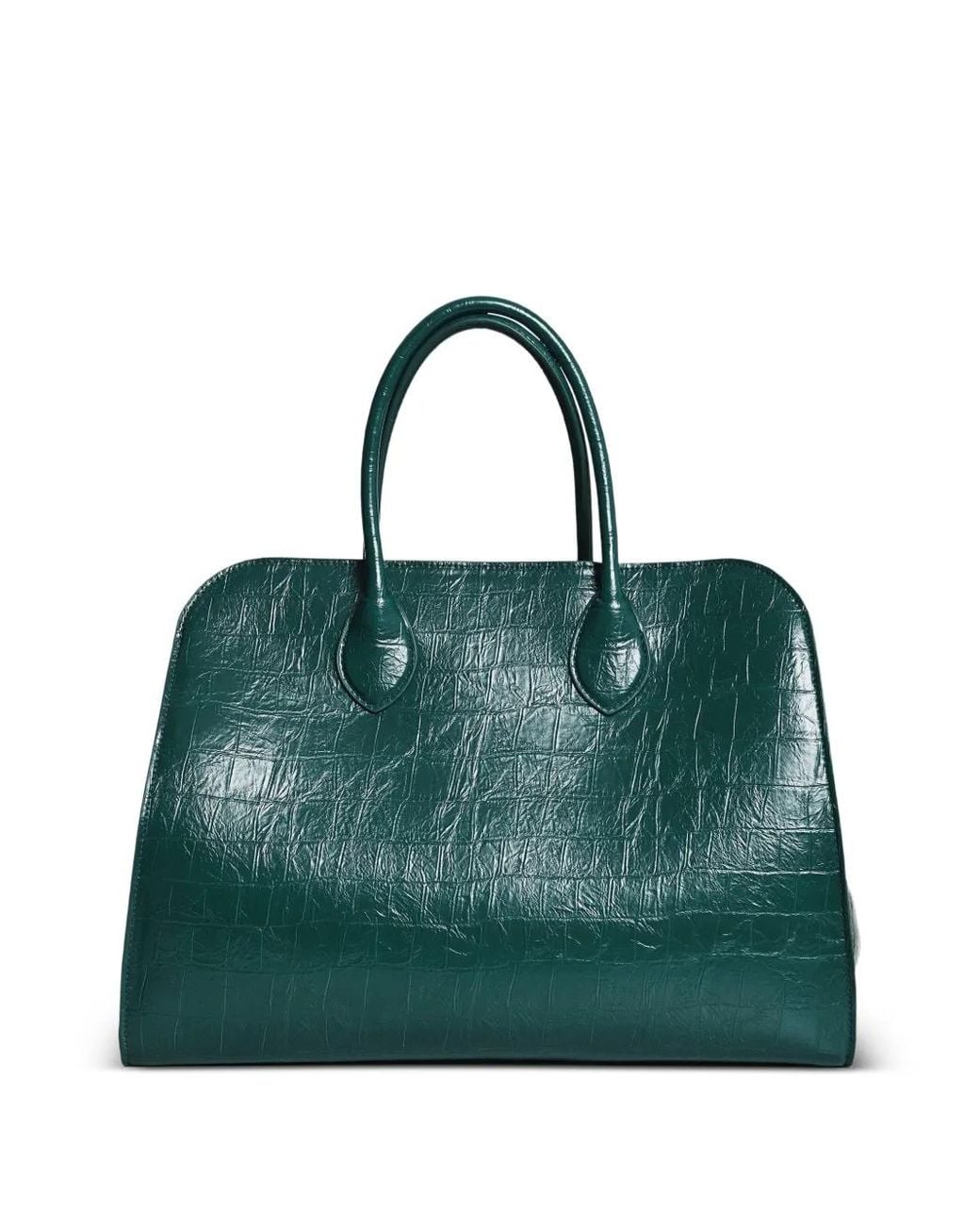 Essentiel Antwerp Green Katarina Croc-Effect Shoulder Bag