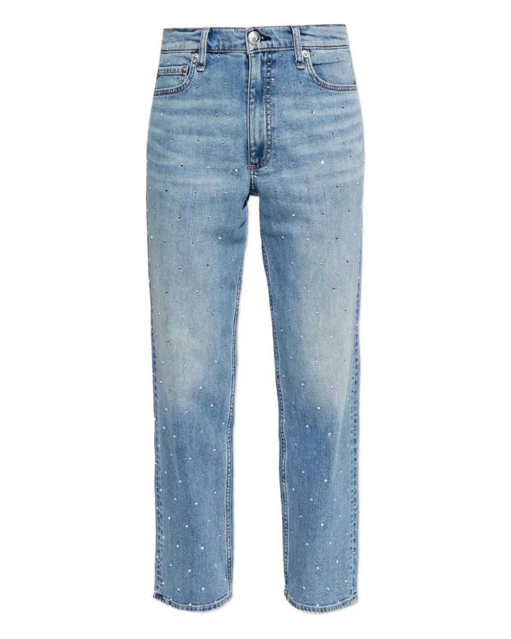 Rag & Bone Denim Jeans Met Knopen in het Blue