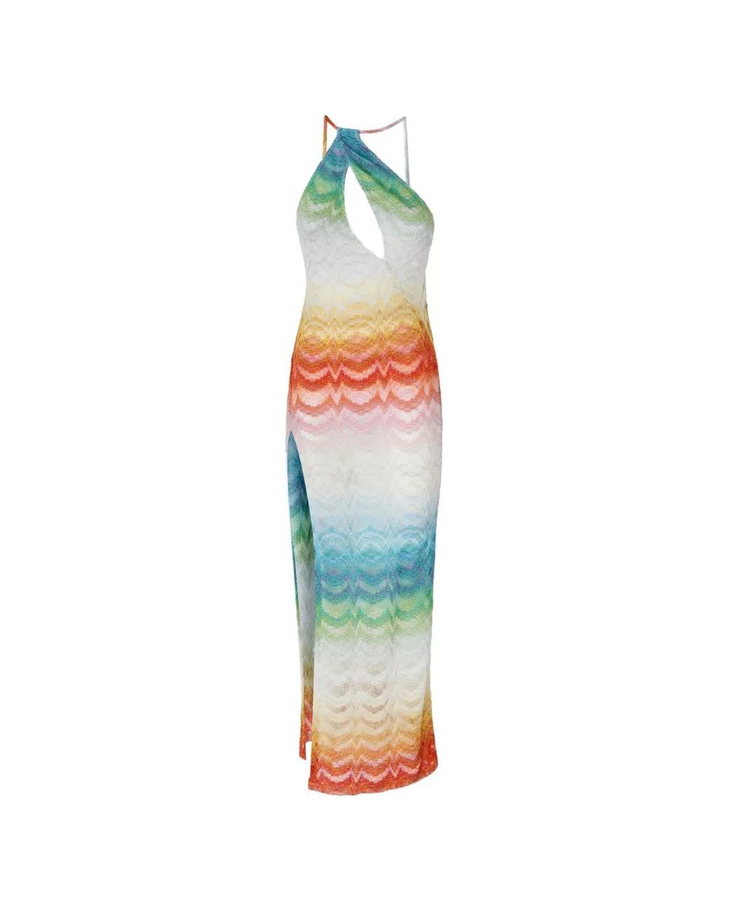 Missoni Blue Asymmetric Cover-Up Dress