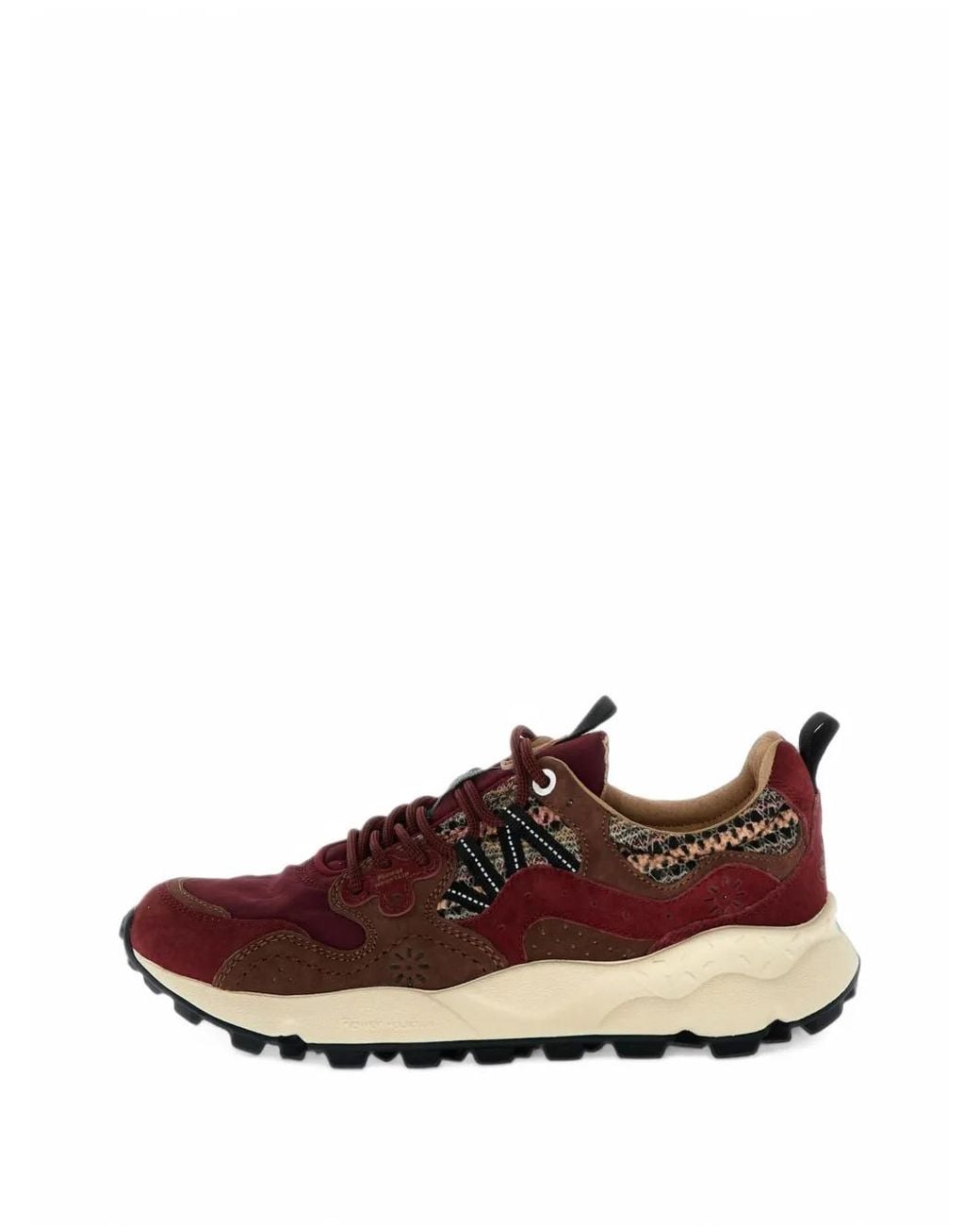 Flower Mountain Brown Yamano 3 Panelled Sneakers