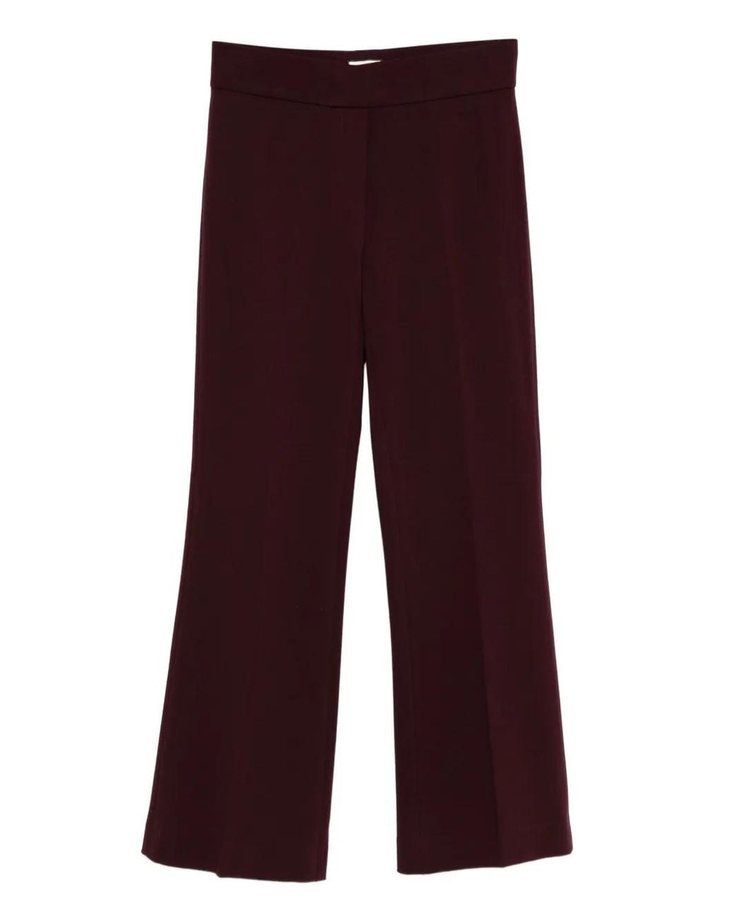 Seductive Nanette Flared Broek in het Purple