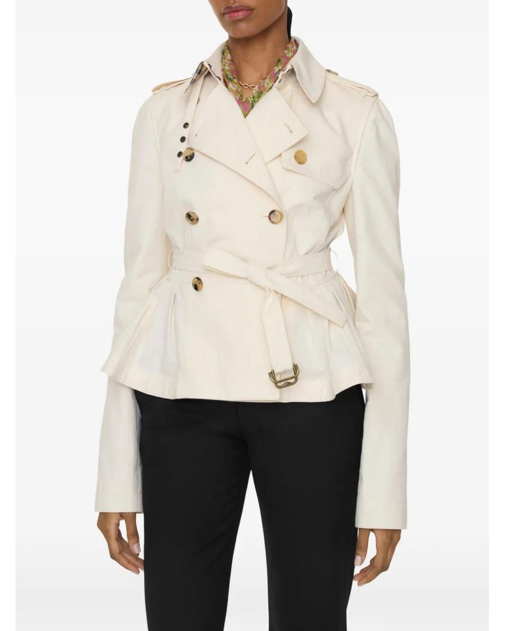 Burberry Natural Veste Isabella À Boucle