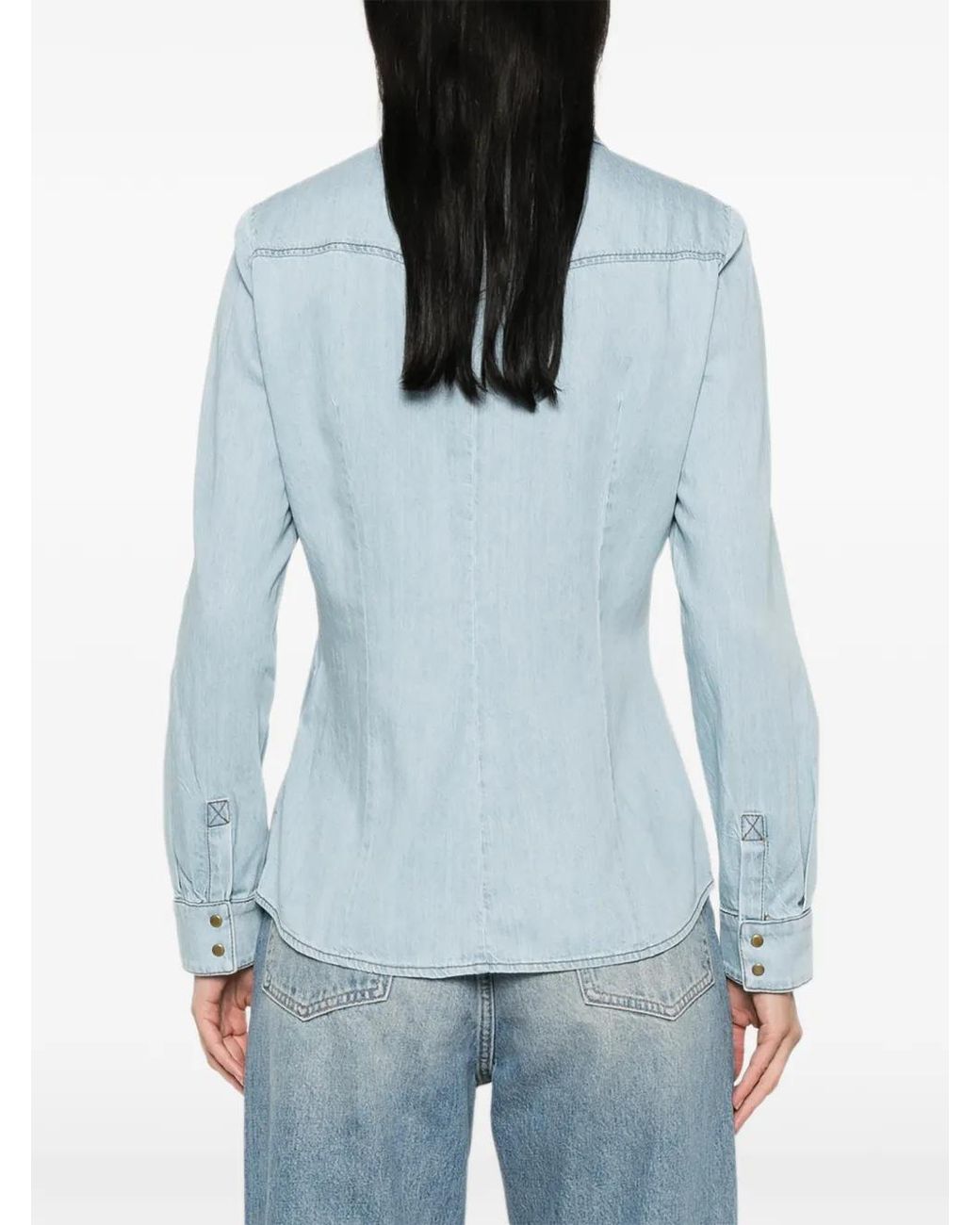 Pennyblack Blue Buttoned Pocket Shirt
