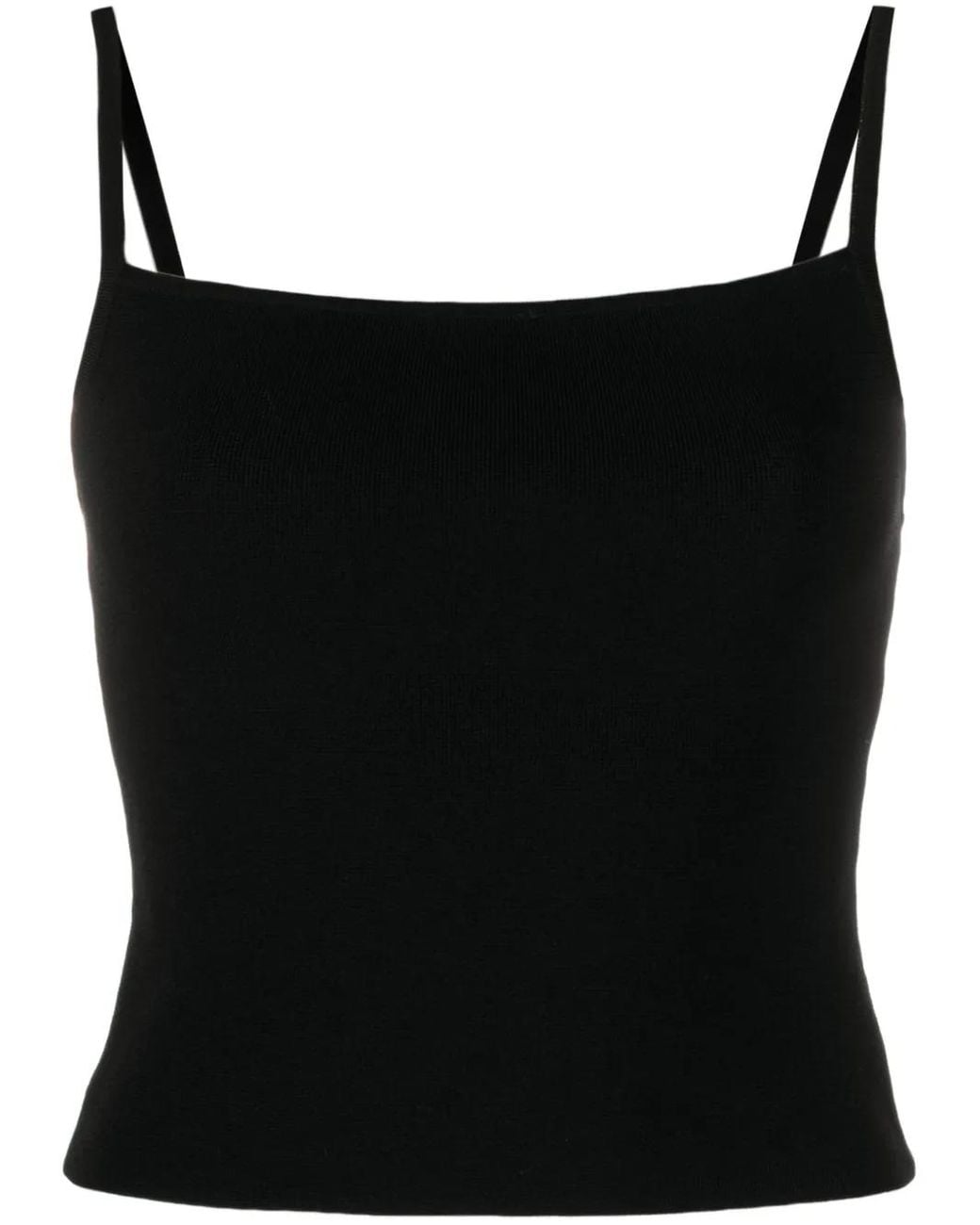 Matteau Black Square-Neck Tank Top