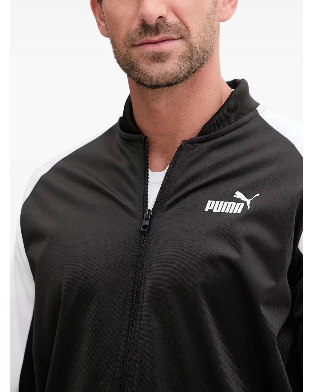 PUMA Black Survêtement À Logo Imprimé (Deux Pièces) for men