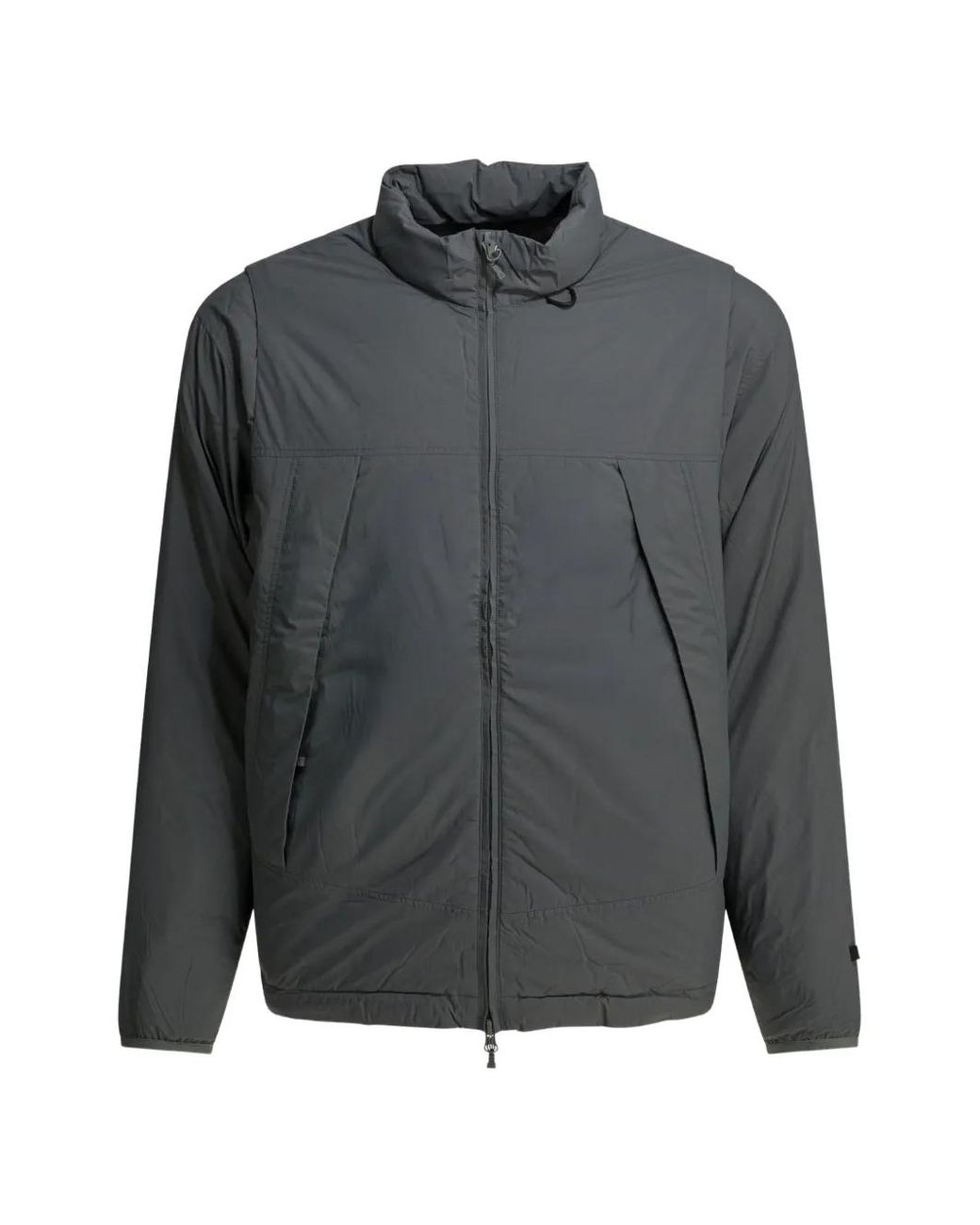 Daiwa Pier39 Gray Zip-Up Down Jacket for men