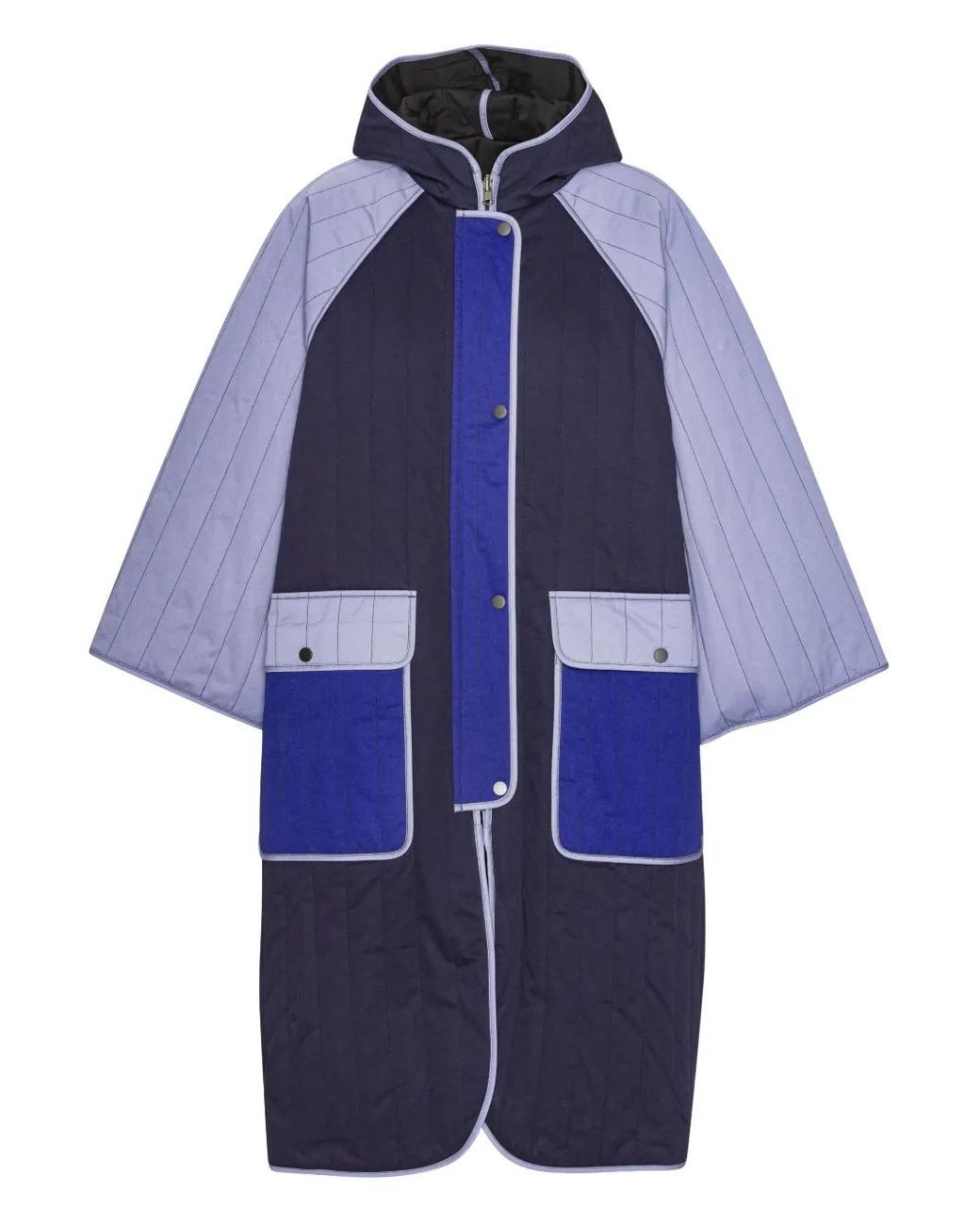 Henrik Vibskov Reversible Hooded Parka in Blue | Lyst