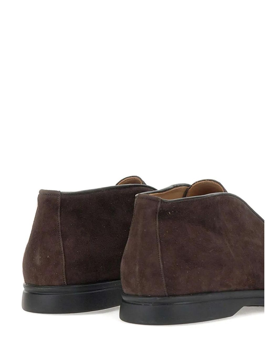 Duca Degli Abruzzi Brown Leo Suede Loafers for men