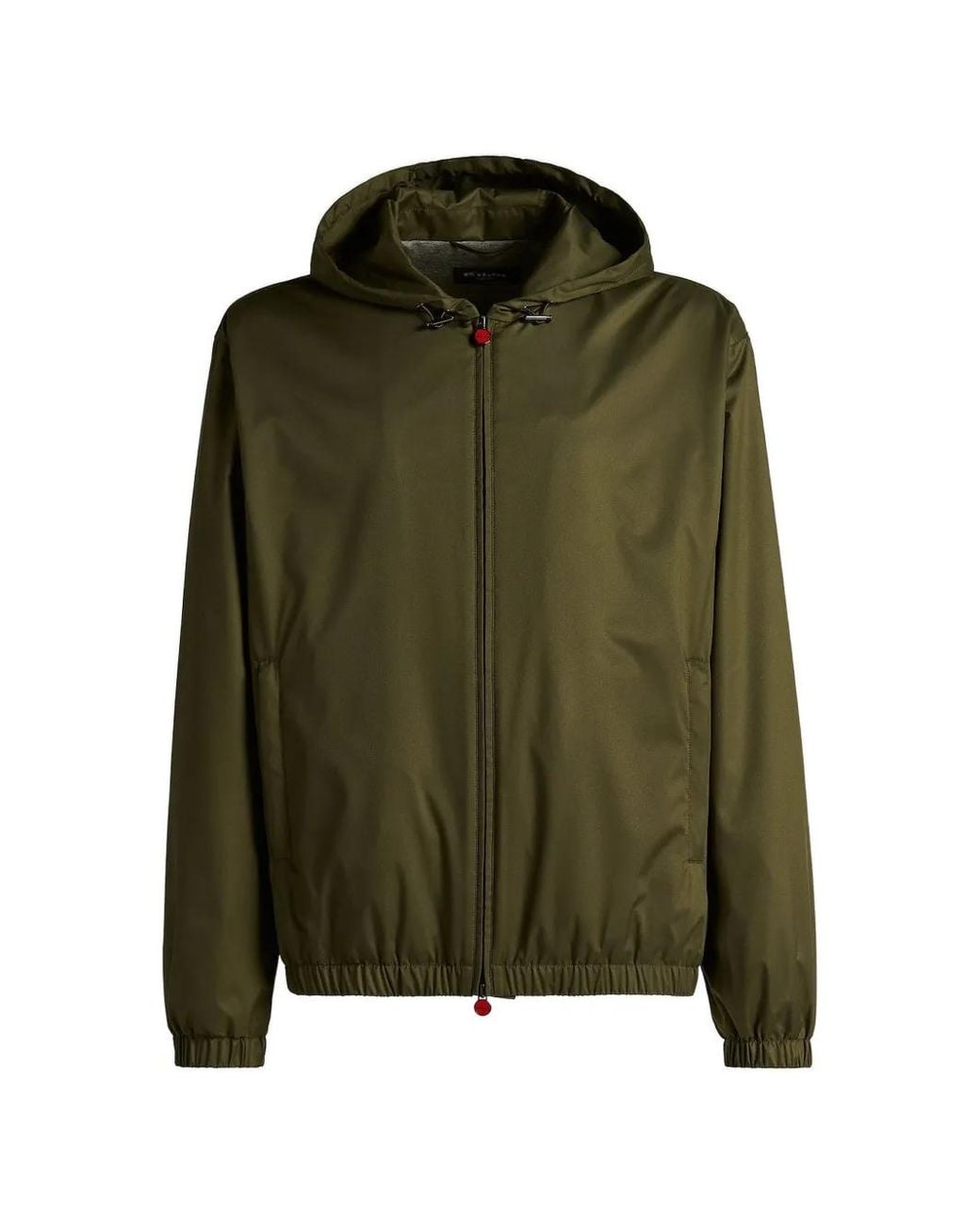 Kiton Jack Met Capuchon in het Green voor heren
