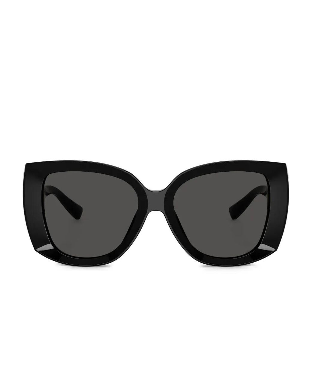 Dolce & Gabbana Black Oversize-Frame Sunglasses