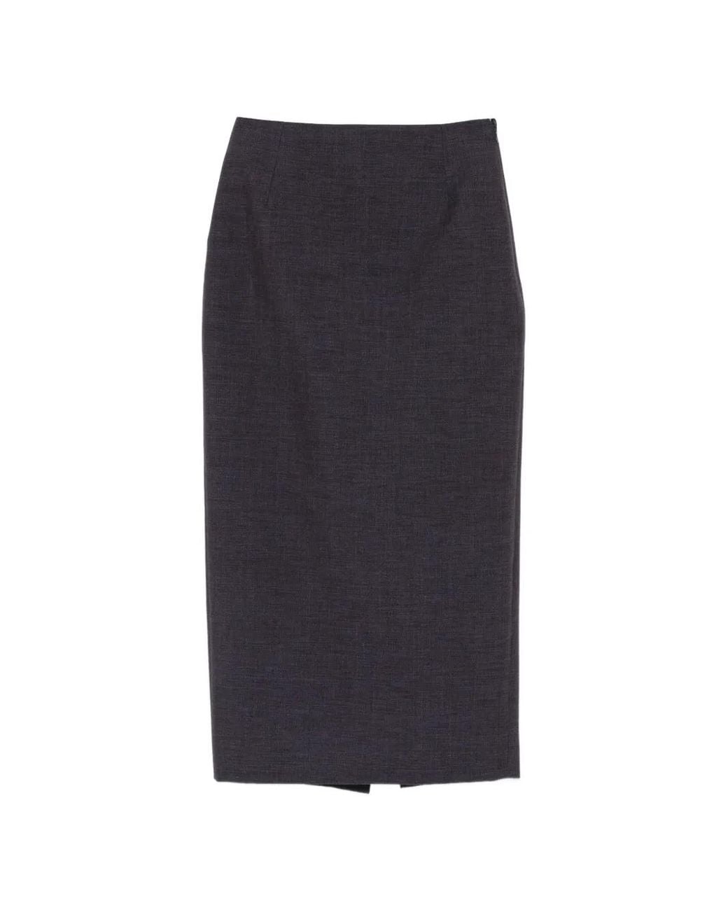 Mugler Blue Pencil Skirt