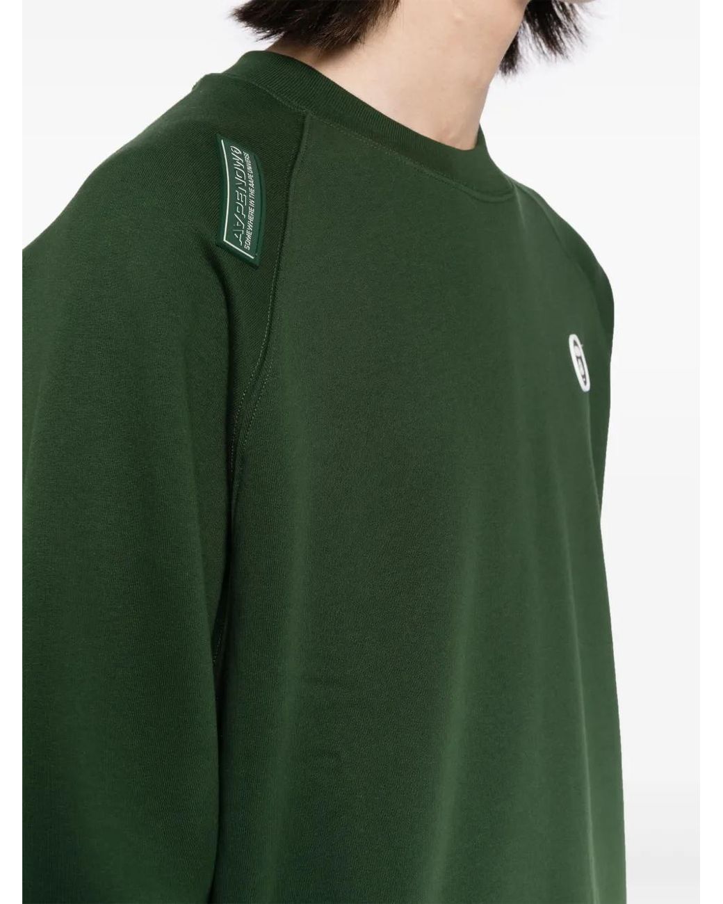 Aape By A Bathing Ape Green Logo Patch Sweatshirt for men