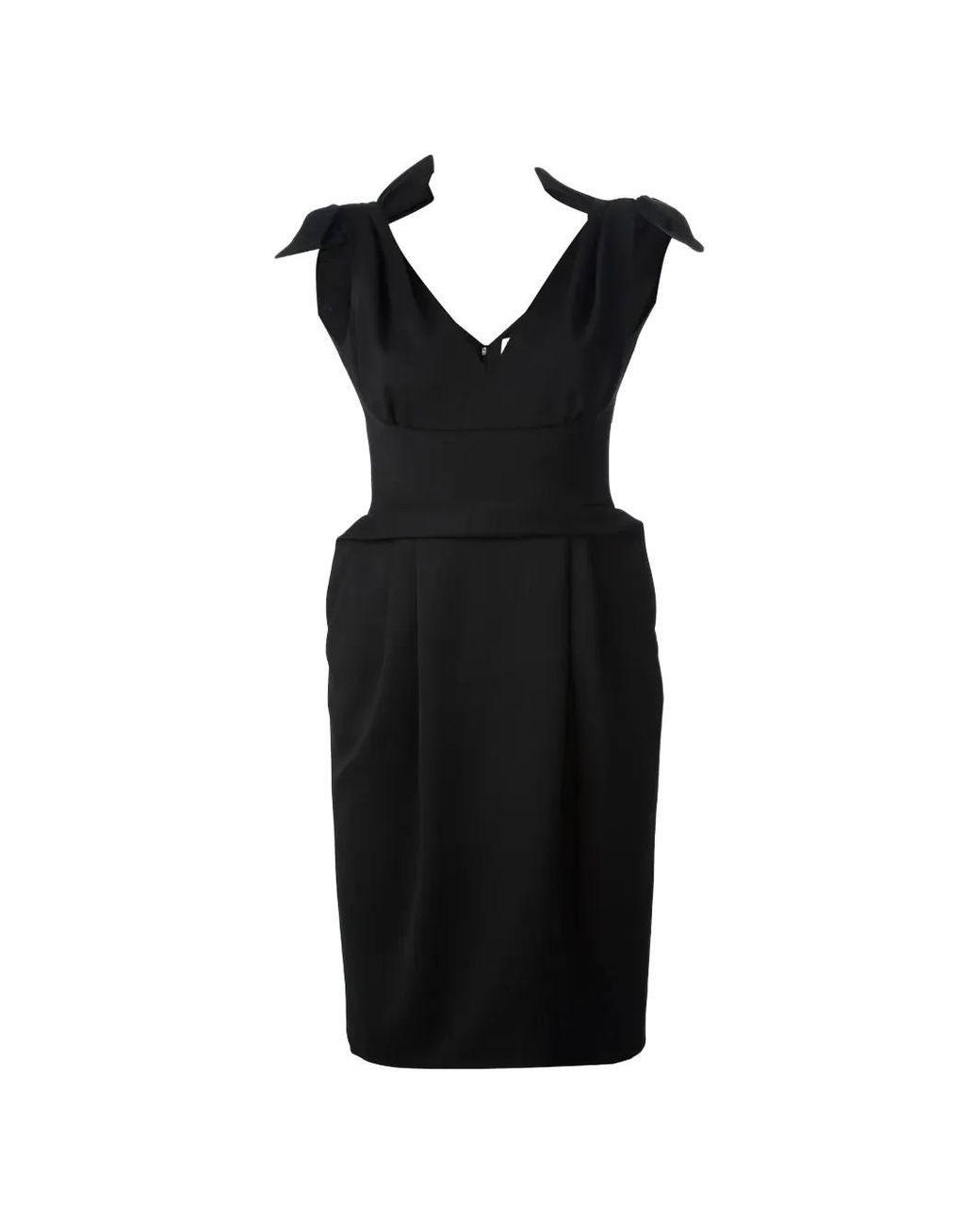 DSquared² Black Bow-Embellished Mini Dress
