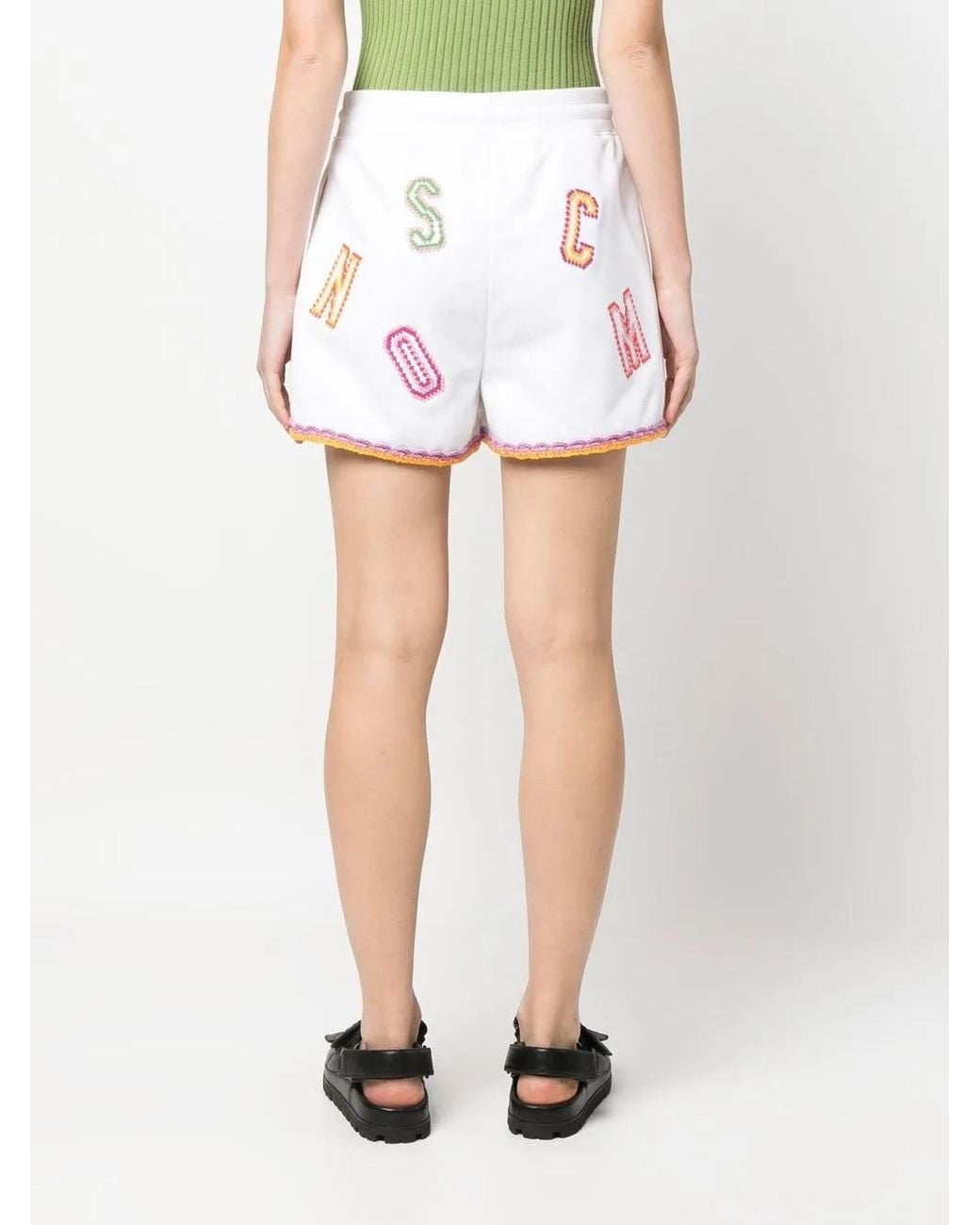 Moschino White Bermuda Shorts