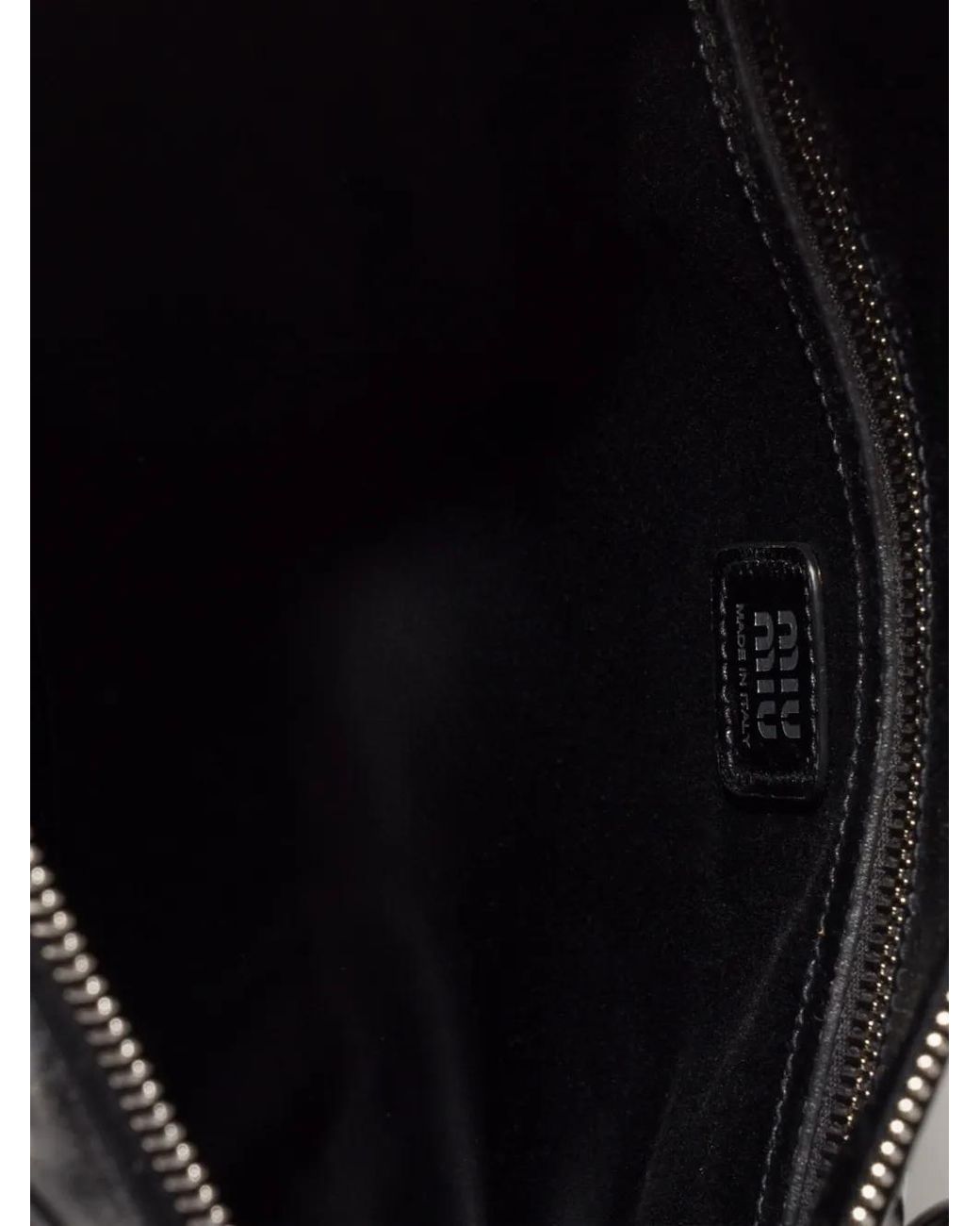 Miu Miu Black Shiny Leather Handbag