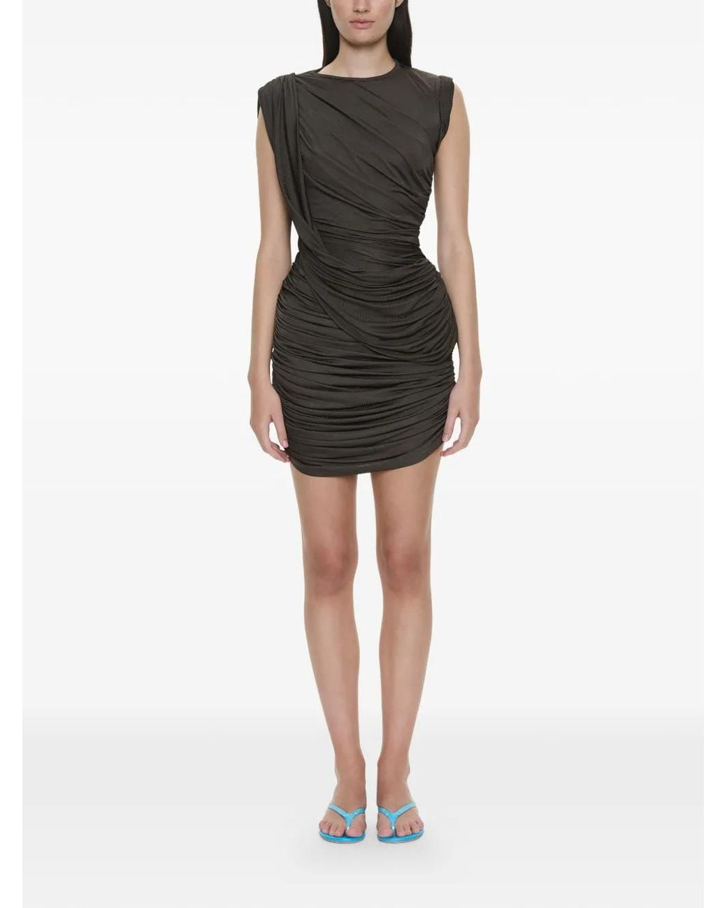 Christopher Esber Black Twisted Mini Dress