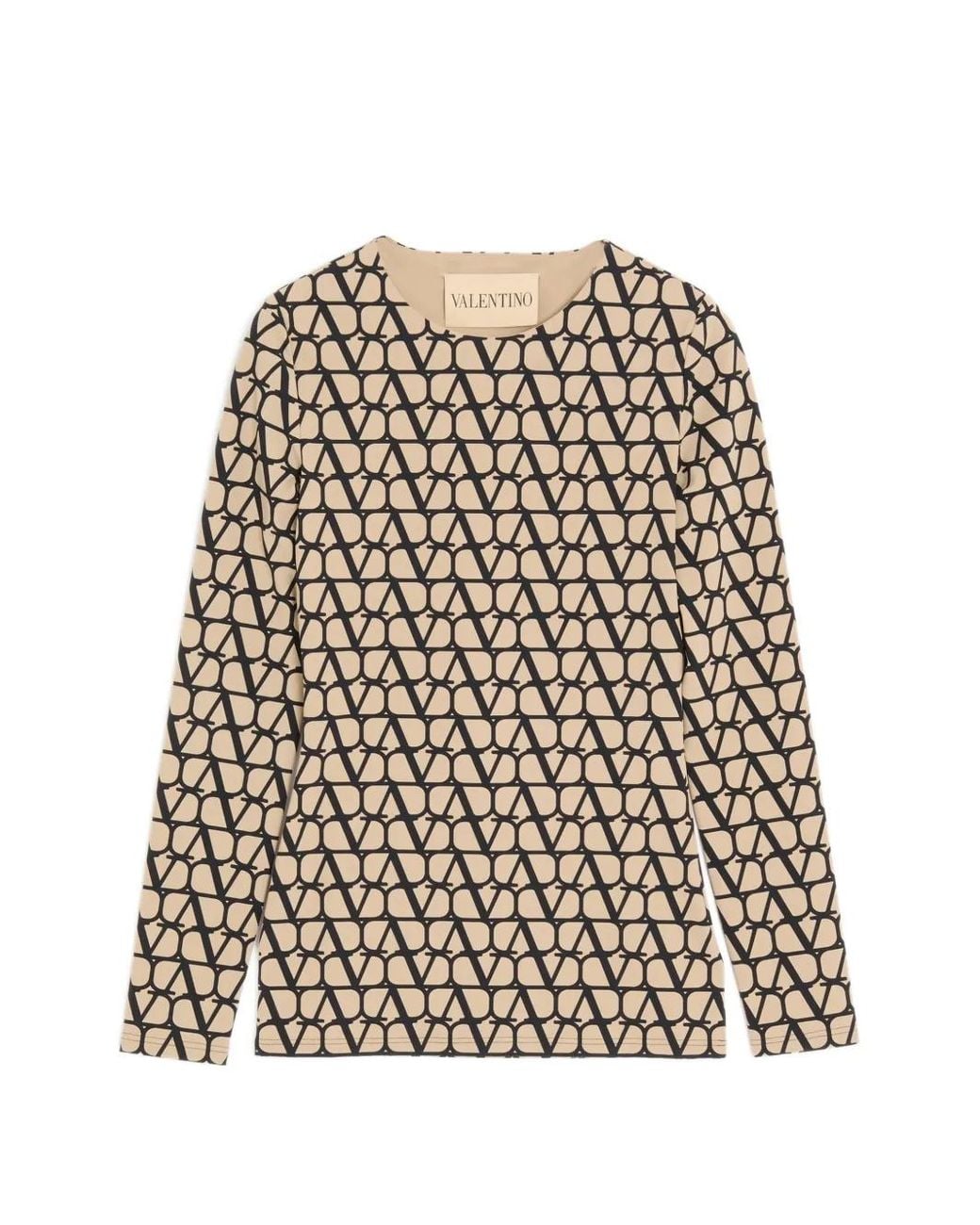 Valentino Garavani White Toile Iconographe Long-Sleeve T-Shirt