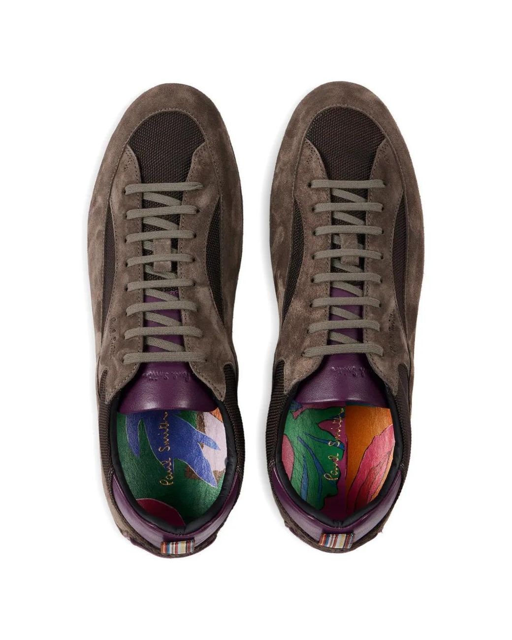 Paul Smith Brown Shoe "Marini" Mauve Sneakers for men