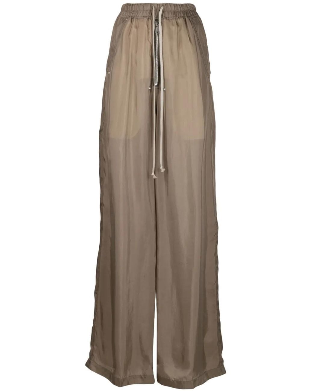 Rick Owens Brown Geth Belas Wide-Leg Trousers