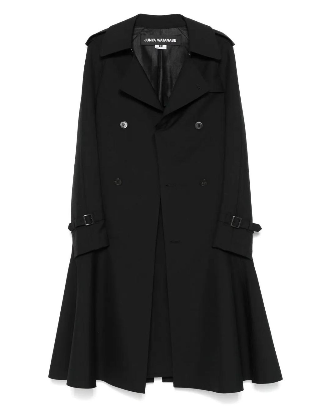 Junya Watanabe Black Panelled Cape