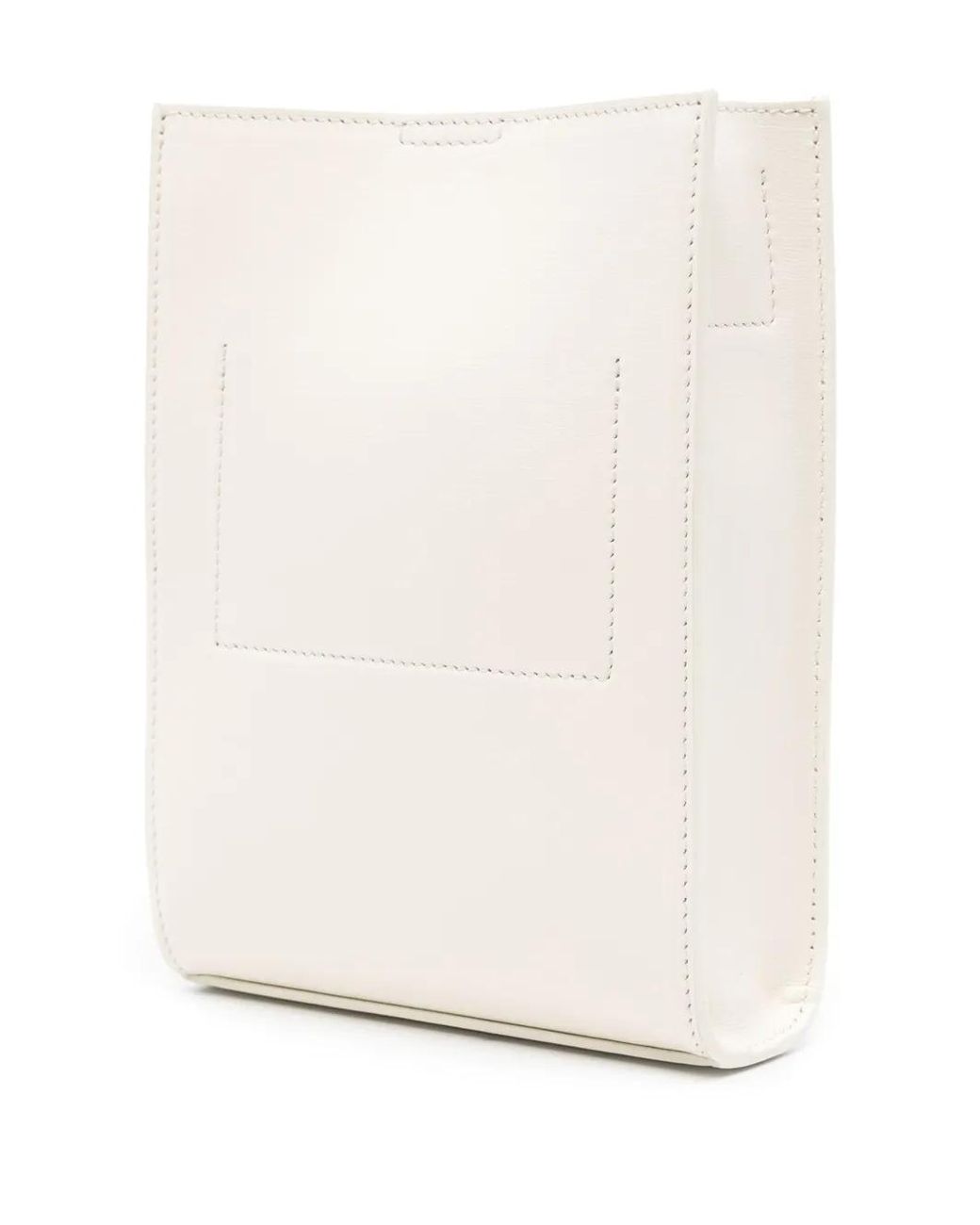Jil Sander White Tangle Small Shoulder Bag
