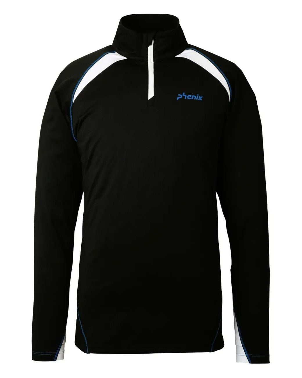 Phenix Black Zip Panelled Knitwear for men