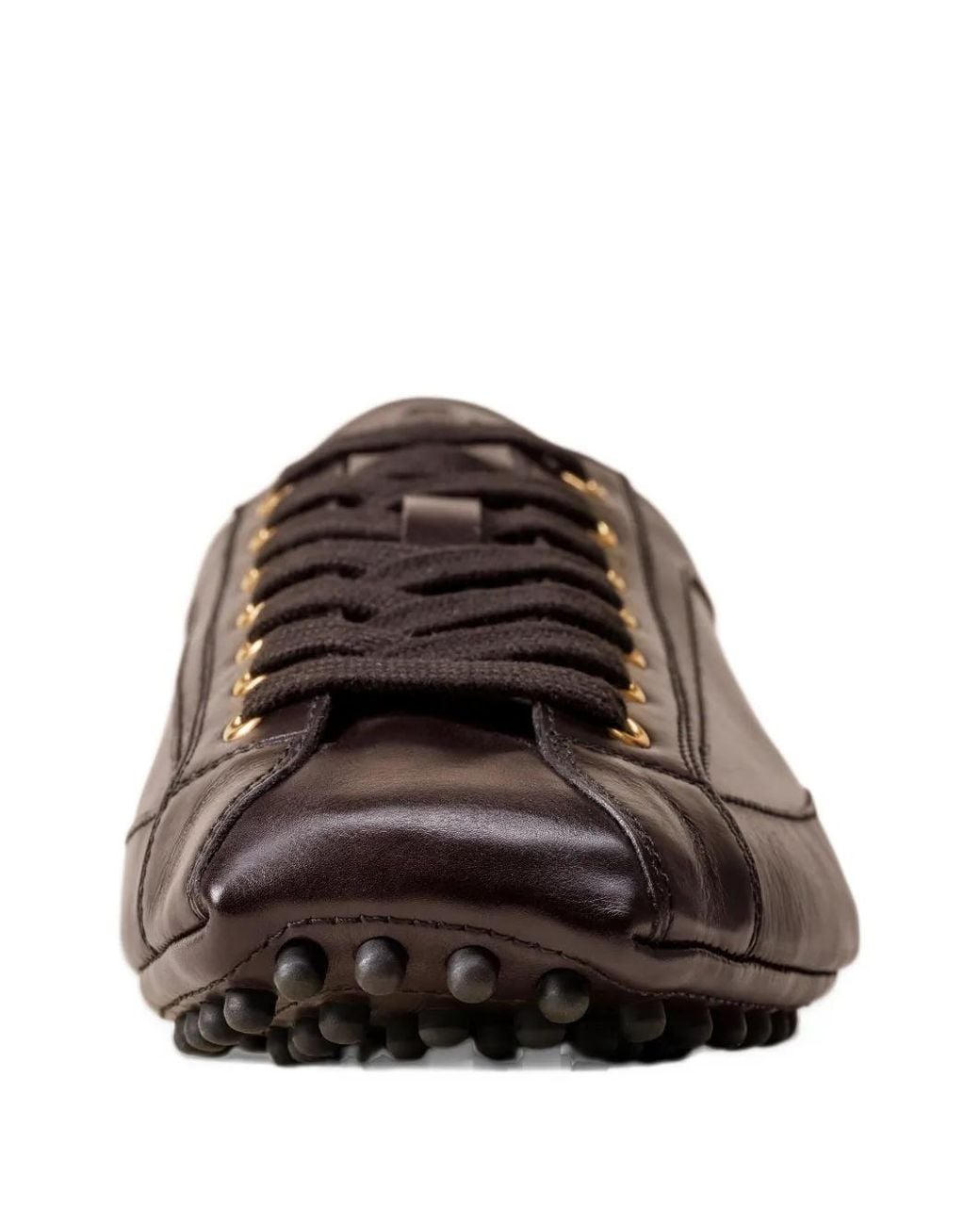 Car Shoe Black Leather Driving Sneakers for men
