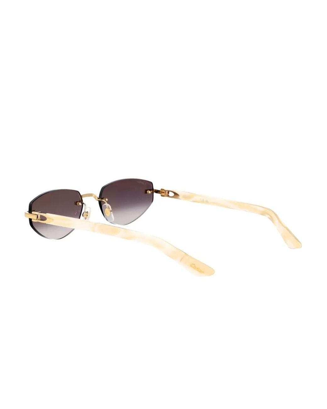 Cartier Brown Rimless Sunglasses
