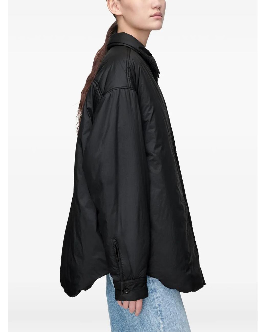Maison Margiela Gevoerde Jas in het Black