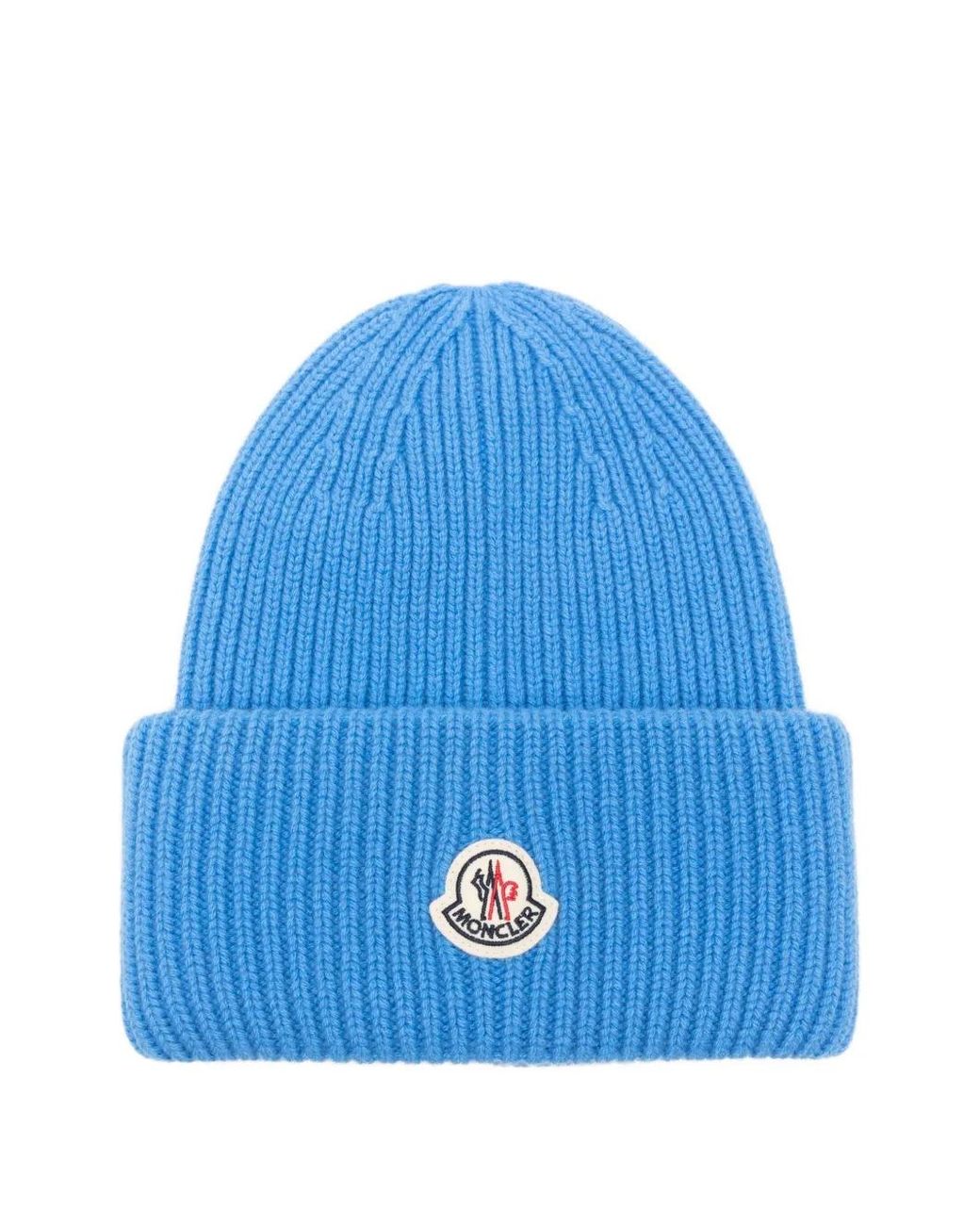 Moncler Blue "Berretto" Tricot Hat for men